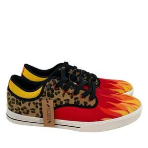 Vlado Spectro 3 Limited Edition Flames Mens Shoes Sz 11 Leopard Print Multicolor